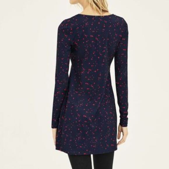 Long Tall Sally Navy Red Star The Easy Tunic NWT Size XS - Picture 2 of 6